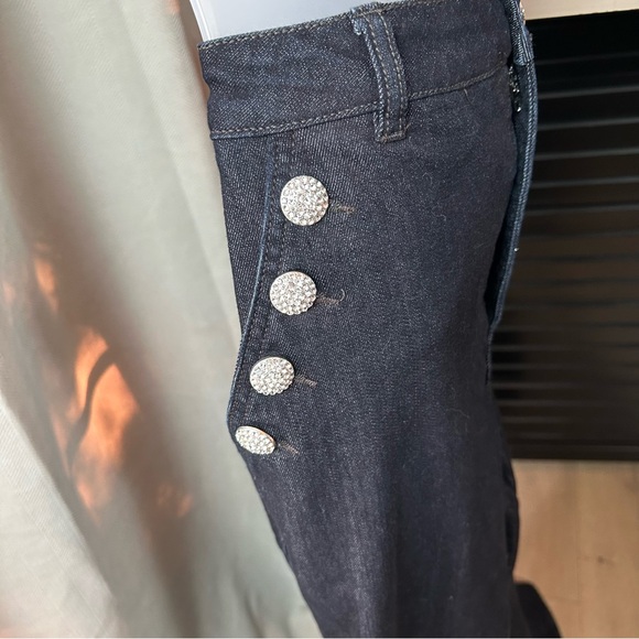 Cache High-Waisted Black Flare Jeans - Picture 7 of 8